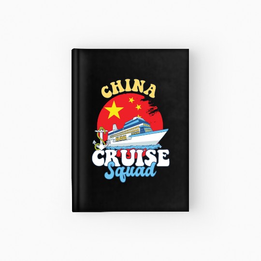 China Cruise Squad Family Vacation Trip Hardcover Journal