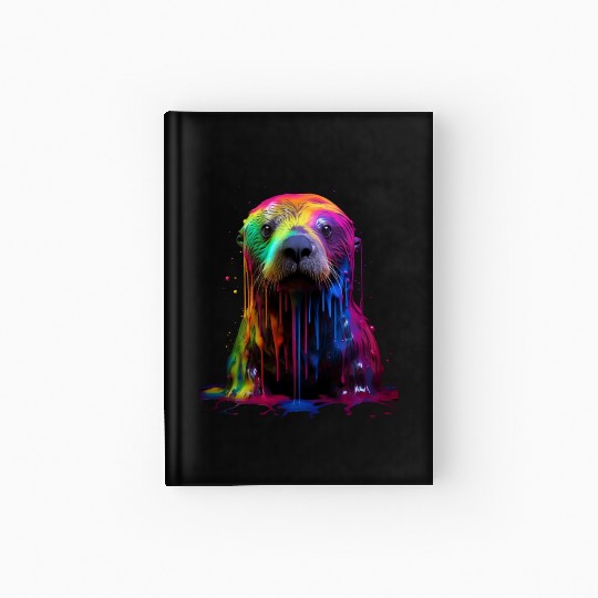 Rainbow Sea Otter Hardcover Journal