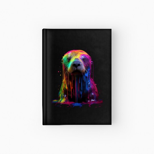 Rainbow Sea Otter Hardcover Journal