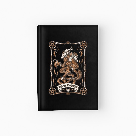 Merry krampus Hardcover Journal