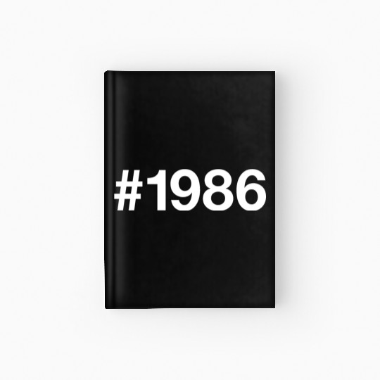 1986 Hashtag 39 years 39th birthday Hardcover Journal