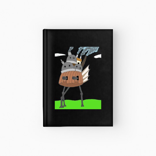 Steampunk Mechanical Moving Castle Hardcover Journal