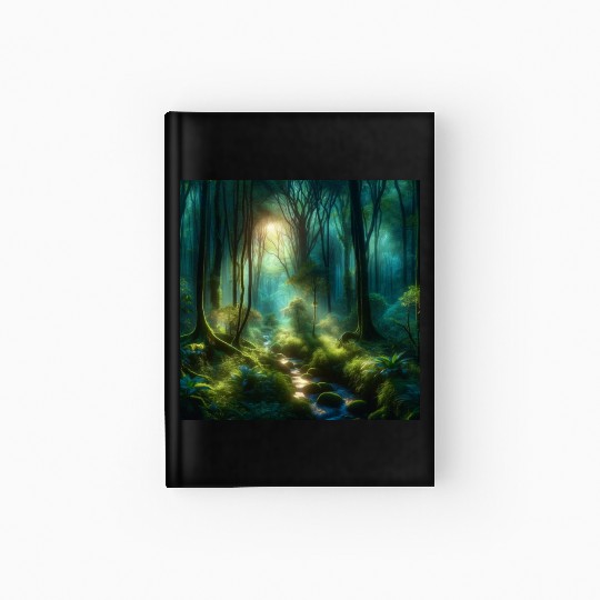 Twilight Enchantment A Mystical Forest Scene Hardcover Journal