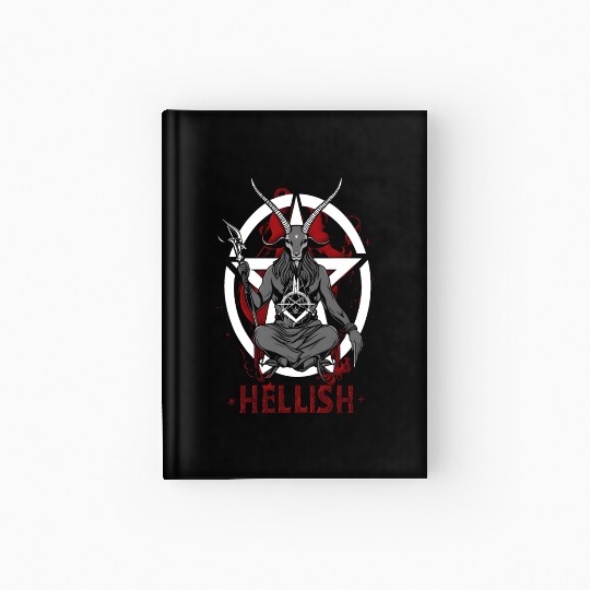 Hellish Satan Baphomet Hardcover Journal