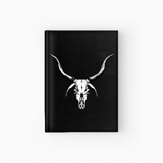 Alien cattle skull Hardcover Journal