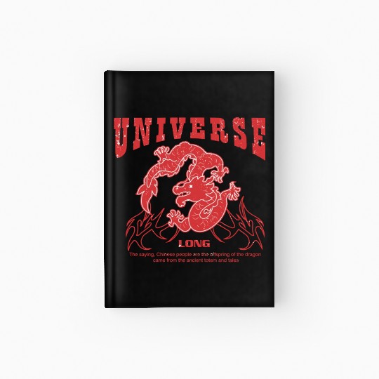 new year chinese dragon Hardcover Journal