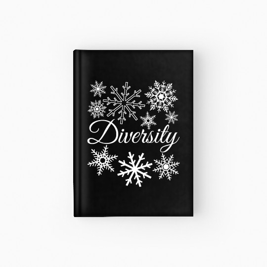 Snow Snowflakes Winter Snowflake Hardcover Journal