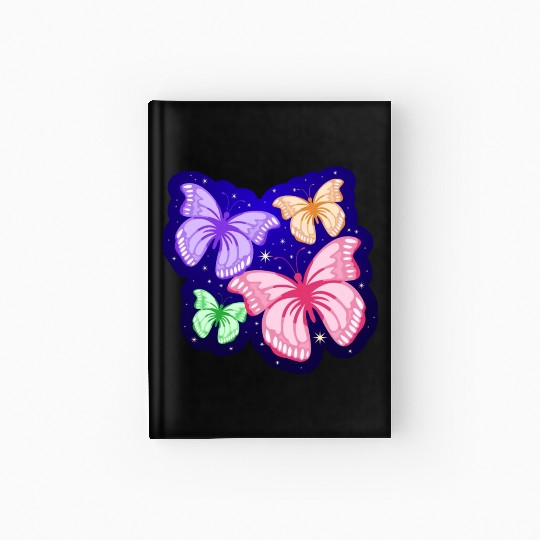 Cute Butterflies Design Hardcover Journal