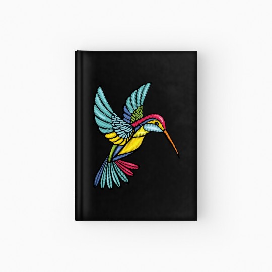 Colourful Hummingbird, Sweet and Elegant Style Hardcover Journal