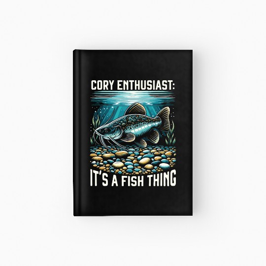 Corydoras Catfish Fish Lover Freshwater Aquarium Hardcover Journal