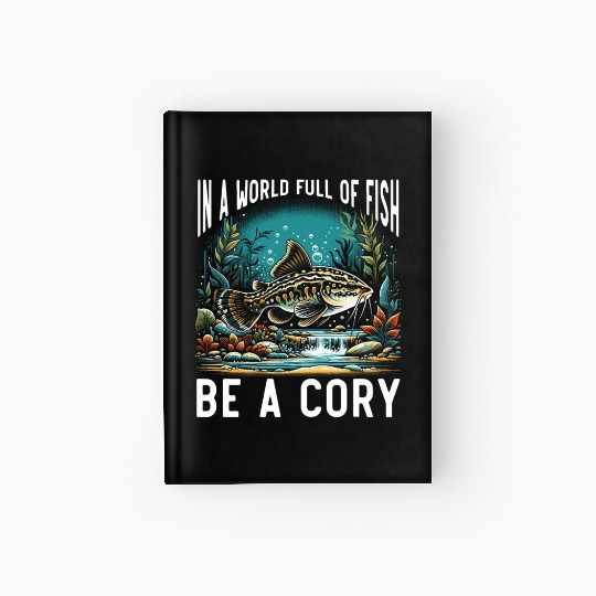 Corydoras Catfish Fish Lover Freshwater Aquarium Hardcover Journal