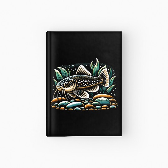 Corydoras Catfish Fish Lover Freshwater Aquarium Hardcover Journal