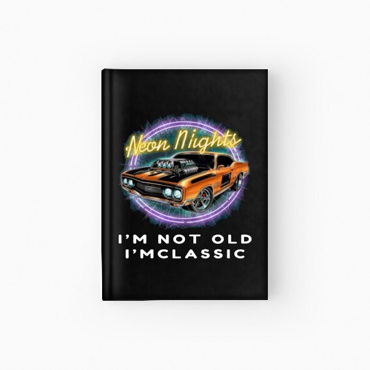 Timeless Neon Statement Hardcover Journal - Hot Rod