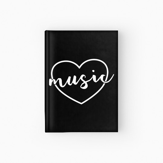 Music Heart Back To School Band Music Teacher Hardcover Journal