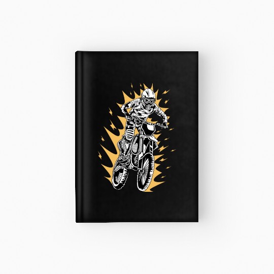 Scary Rider BMX Rider Gift Hardcover Journal