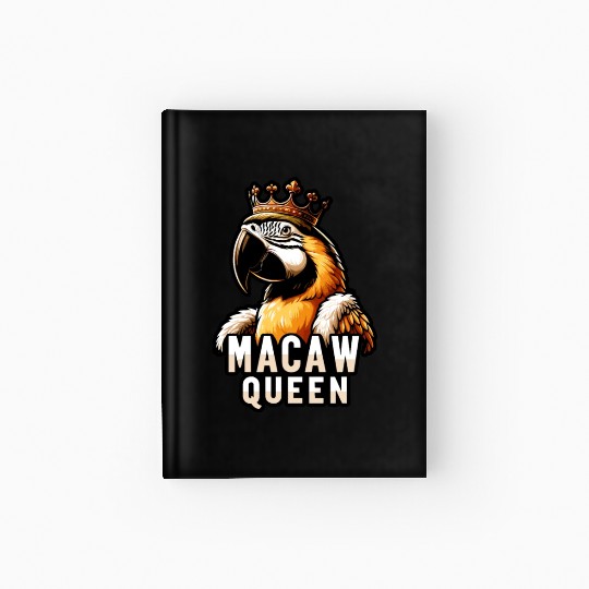 Blue Gold Macaw Ornithologist Macaw Queen Hardcover Journal