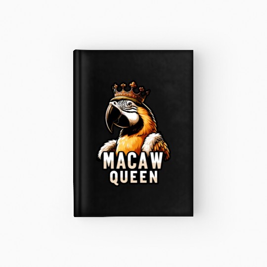 Blue Gold Macaw Ornithologist Macaw Queen Hardcover Journal