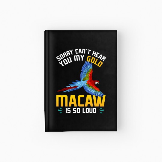 Blue Macaw Gold Macaw Ornithologist Enthusiast Hardcover Journal