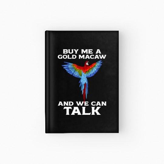 Blue Gold Macaw Ornithologist Enthusiast Gift Hardcover Journal