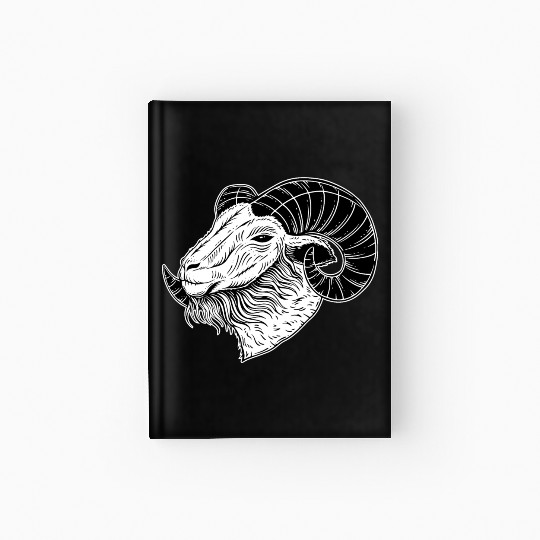 Baphomet Goat Devil Horn Head Hardcover Journal
