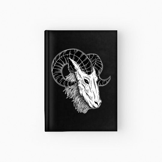 Dark Devil Baphomet Goat Head Hardcover Journal
