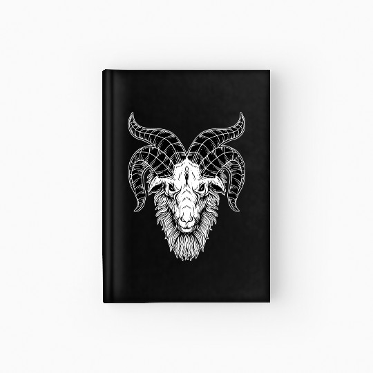 Devil Baphomet Goat Head Hardcover Journal