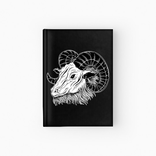 Baphomet Goat Horn Art Hardcover Journal