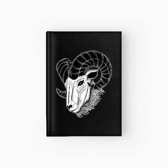Dark Baphomet Goat Art Hardcover Journal