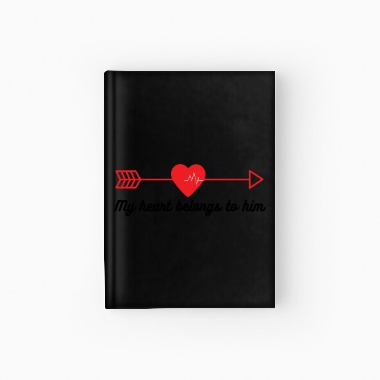 my heart belongs to him Hardcover Journal