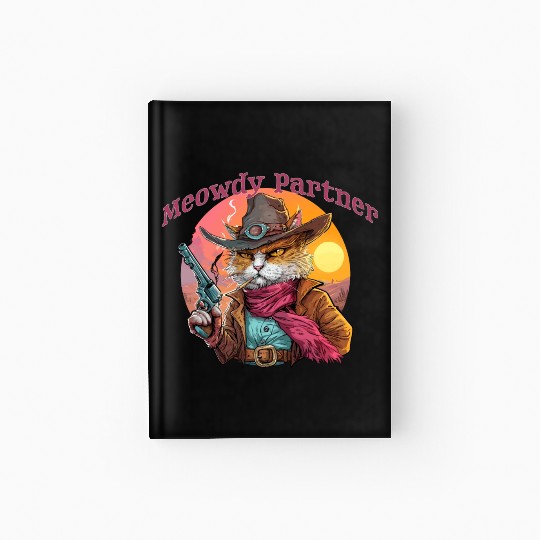 Purrfect Outlaw Showdown - Meowdy Partner Hardcover Journal