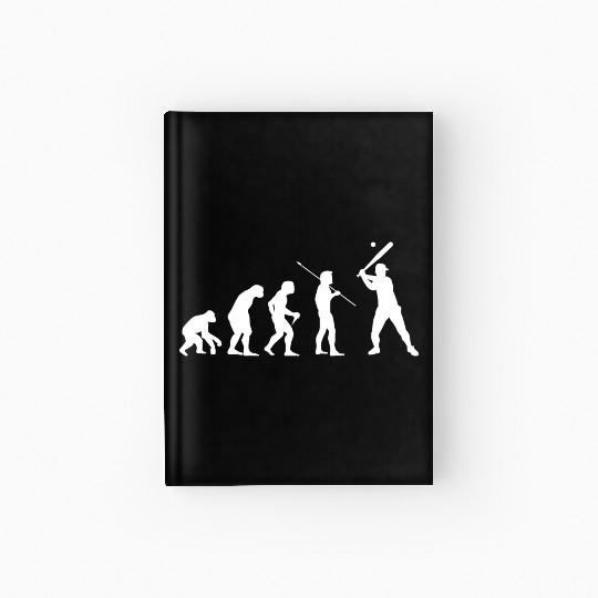 Evolution Baseball on Sticker Hardcover Journal