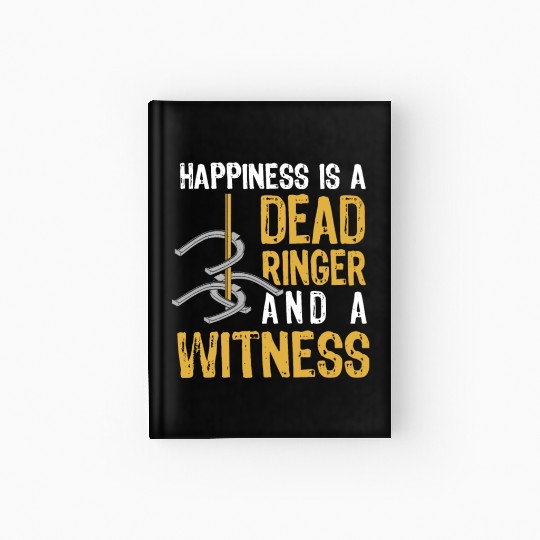 Funny Dead Ringer Horseshoe Pitching Hardcover Journal