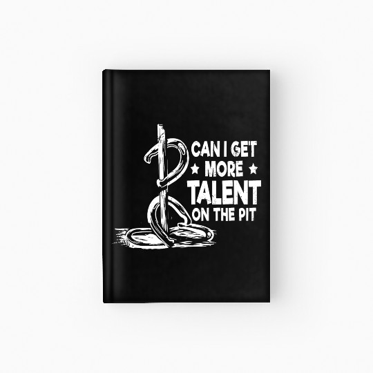 Funny Horseshoe Pitching Hardcover Journal