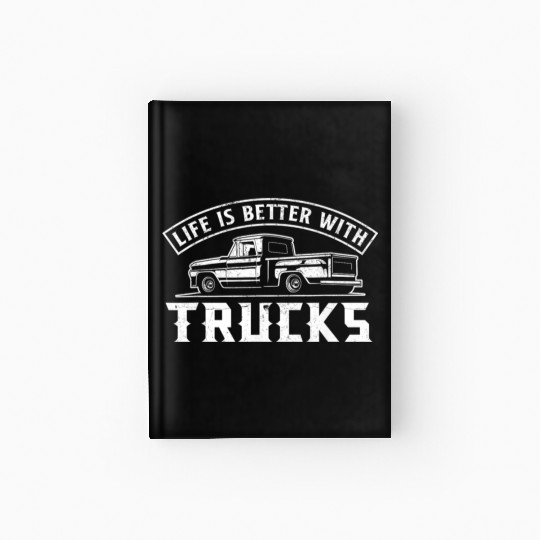 Truck Driver Pickup Trucks Hardcover Journal