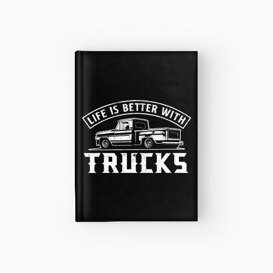 Truck Driver Pickup Trucks Hardcover Journal