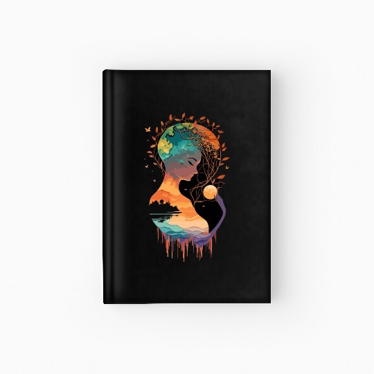 Mother Earth, peace and protect our environment Hardcover Journal