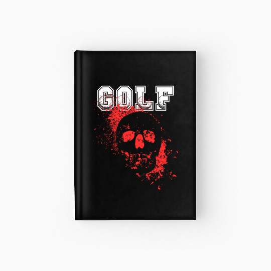 Skull golf Hardcover Journal