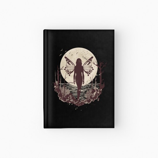 Fairy Fairycore Moon Fairy Hardcover Journal