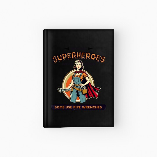 Empowered Female Plumber - Superhero Hardcover Journal