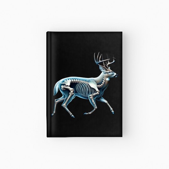 Deer Skeleton Anatomy Hardcover Journal