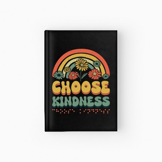Choose Kindness Braille Alphabet Braille Language Hardcover Journal