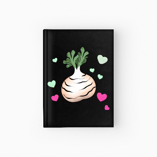 Turnip Love Valentine's Day Hearts Hardcover Journal