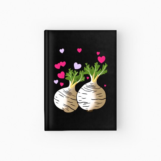 Turnip Love Hearts Valentine's Day Hardcover Journal