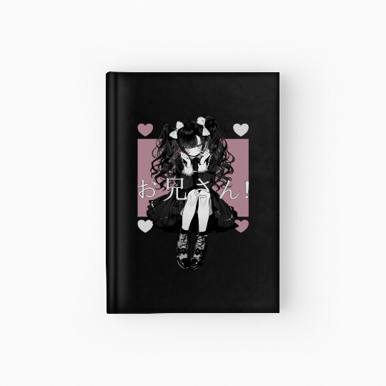 Gothic Maid Anime Harajuku Yami Kawaii Aesthetic Hardcover Journal