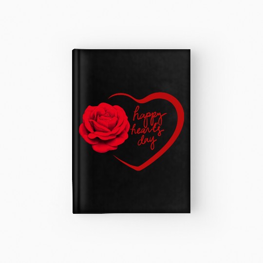 spread love with valentine Hardcover Journal