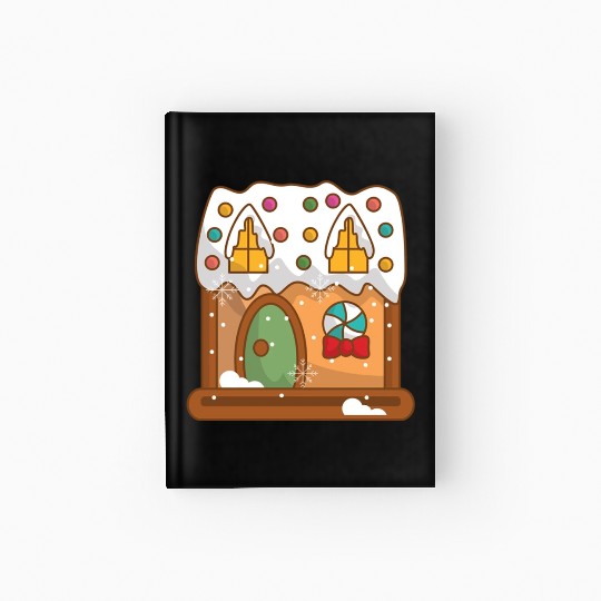 Gingerbread real estate Hardcover Journal