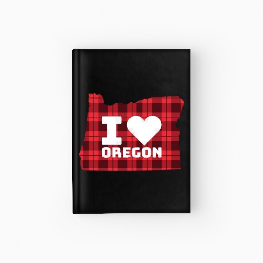 I Love Oregon Hardcover Journal