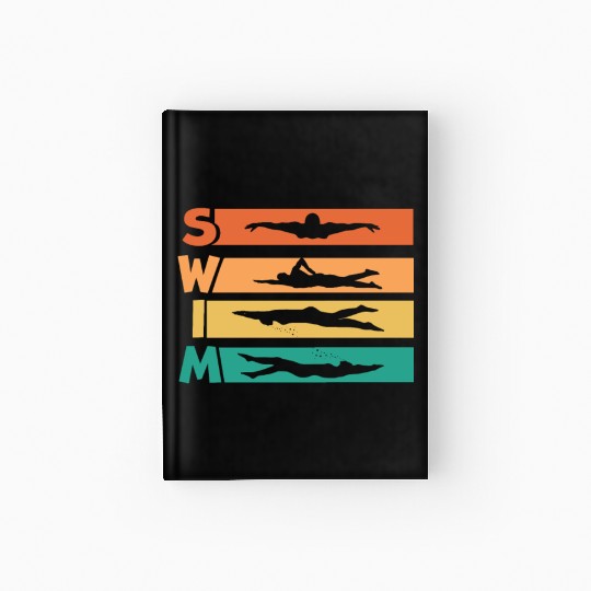 Keep On Swimming Swim Swimmers Swim Meme Hardcover Journal