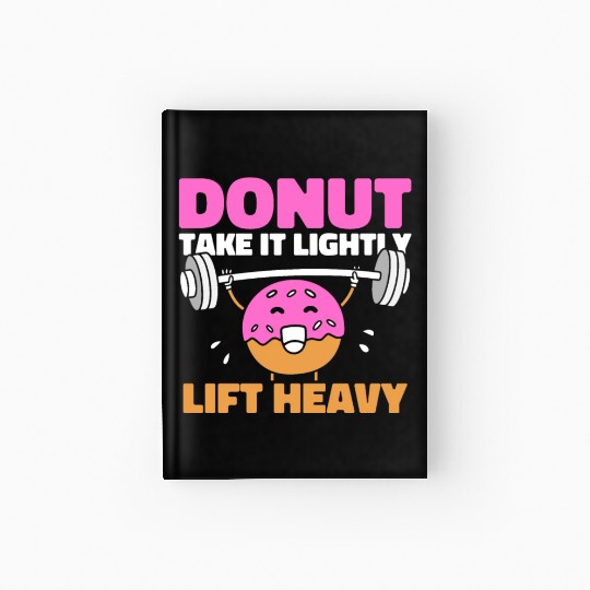 Fitness Donut Donut Gym Hardcover Journal