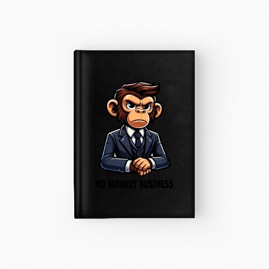 No monkey Business - Chimp Hardcover Journal